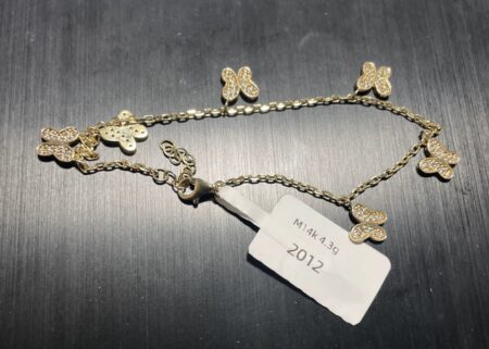 manilla c/6 charms 14k zirconia Size size8 Weight 4.3gr