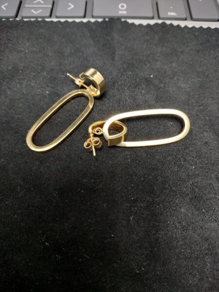 arete arete c/char argolla tub lisa 10k Weight 2.7gr