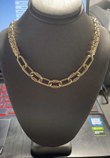 Gargantilla 14k zirconia Size size16/7.3mm Weight 21.2gr