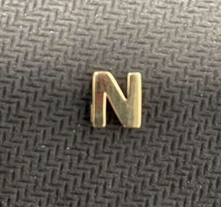 cadena letra N 14k size18