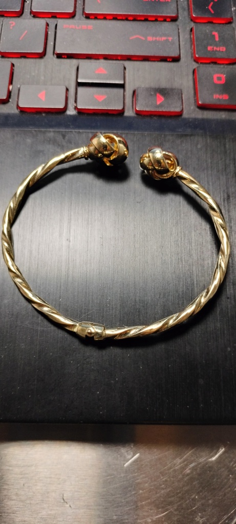 pulso articulado trensado nudo 14k Size size6.75/3mm Weight 5.95gr