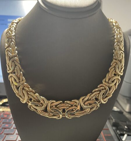 Gargantilla bztna 10k Size size18/10-18mm Weight 48.3gr