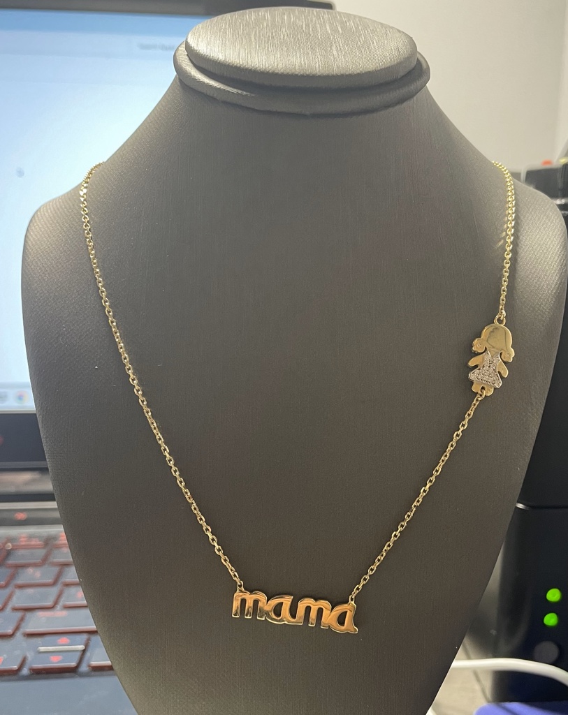 cadena 14k zirconia Size size18 Weight 4.5gr