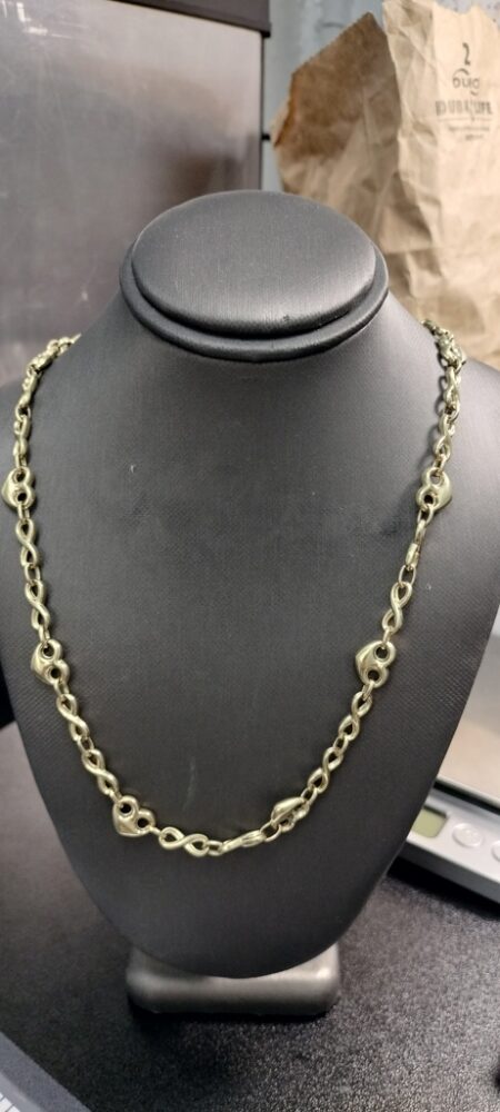 cadena Gucci esl.inf.corazon 10k Size size16.5/8mm Weight 9.7gr