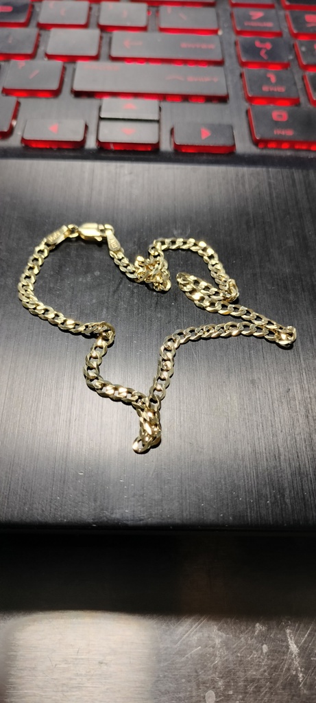 tobillera c/brillo 10k Size size10/3mm Weight 2.4gr