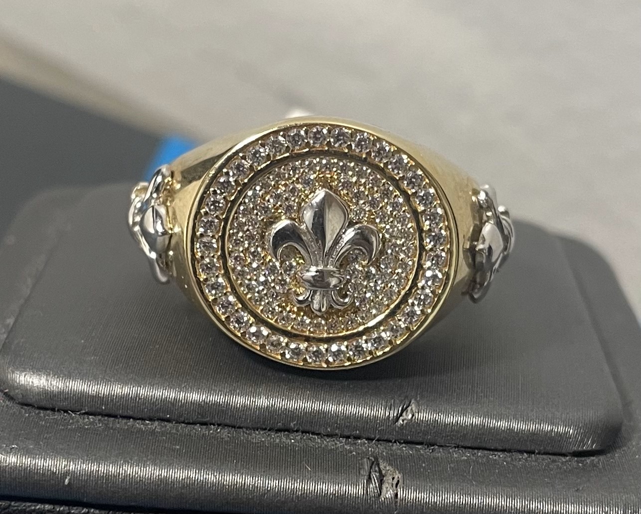 anillo 14k zirc B Size size11.5 Weight 11.25gr