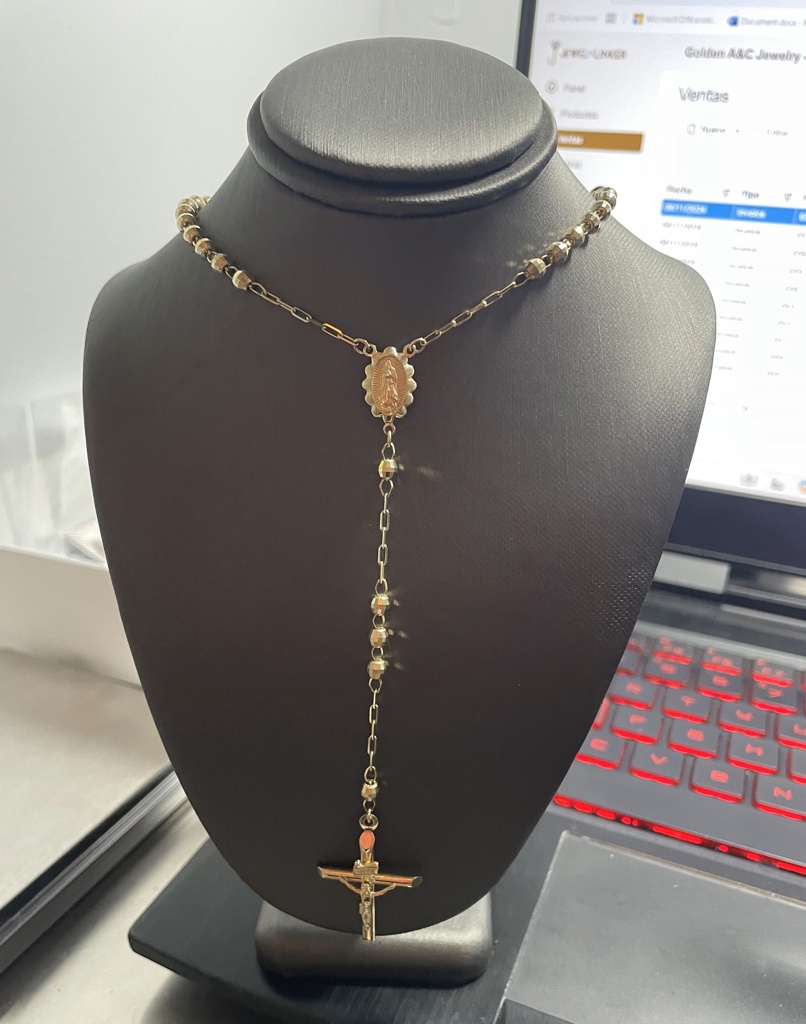 rosario rosario Ntra Sra guadalupe 14k Size size24/3.9mm Weight 11.6gr