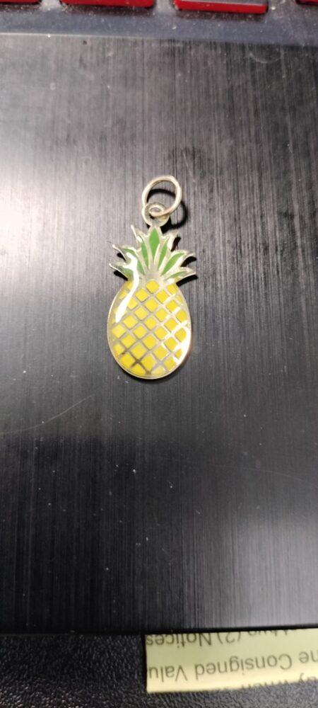 dije piña 10k ename Amar.verde Weight 0.65gr