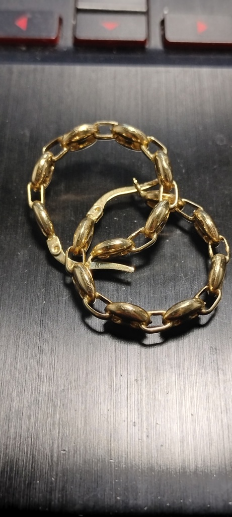 argolla Gucci 14k Size 41x5mm Weight 6.8gr