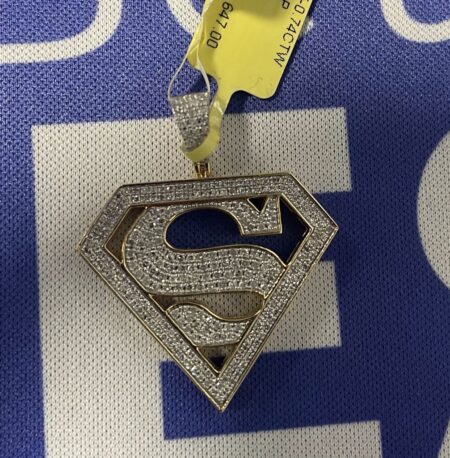 dije Diam. diamante superman 10k diamante Weight 0.74ctw