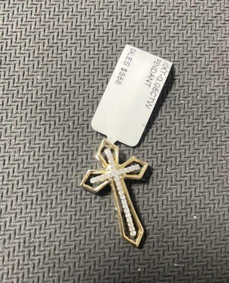 dije Diam. crucifijo 10k diamante Weight 0.08ctw