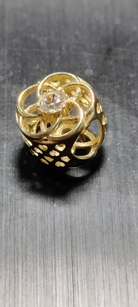 charms rddo flor hilo c/zirc 14k zirc B Weight 1.1gr