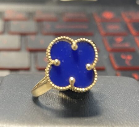 anillo flor azul 10k Size size7 Weight 1.9gr