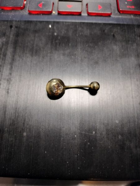 piercing piercing ombligo flor 14k zirc B Weight 1.5gr