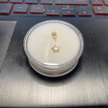piercing piercing ombligo 14k zirc B Weight ombligo