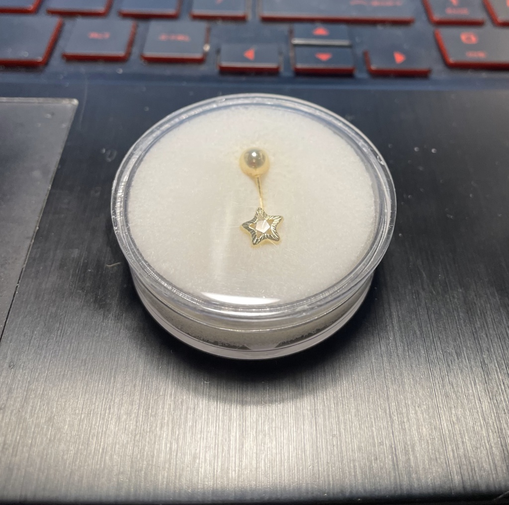 piercing piercing ombligo 14k zirc B Weight ombligo