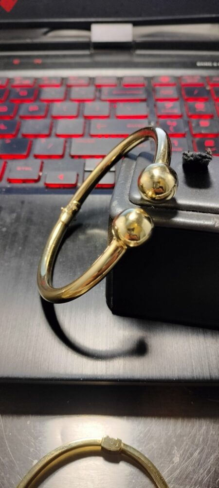 pulso esclava semisolida arliculada 14k Size size7/5.4mm Weight 11.5gr