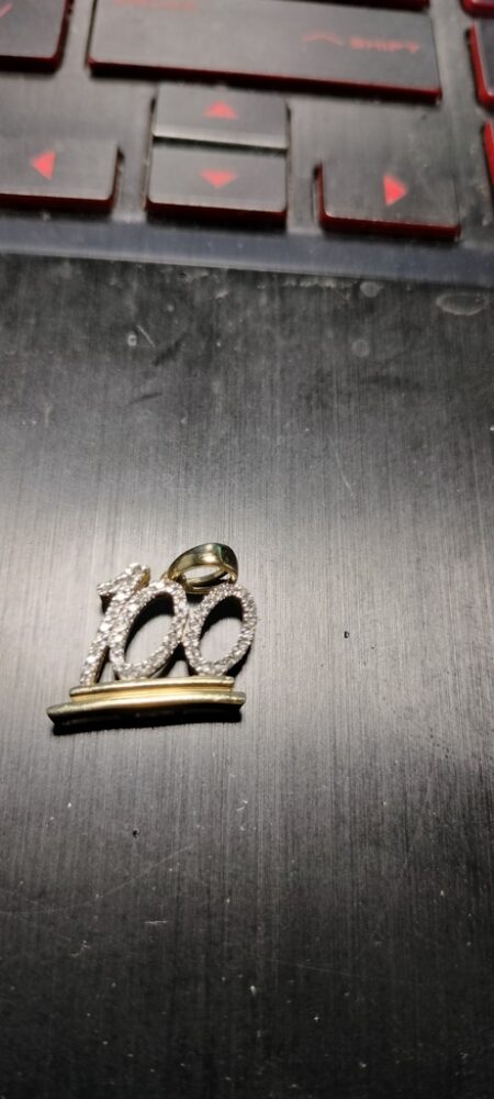 dije 100 c/diamante 10k diamante Weight 1.75gr