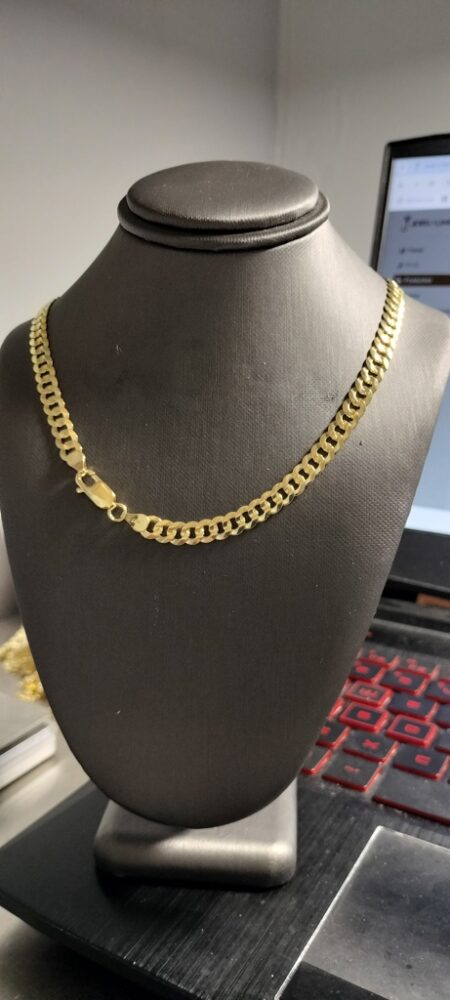 cadena c/brillo 10k Size size20/6mm Weight 14.65gr