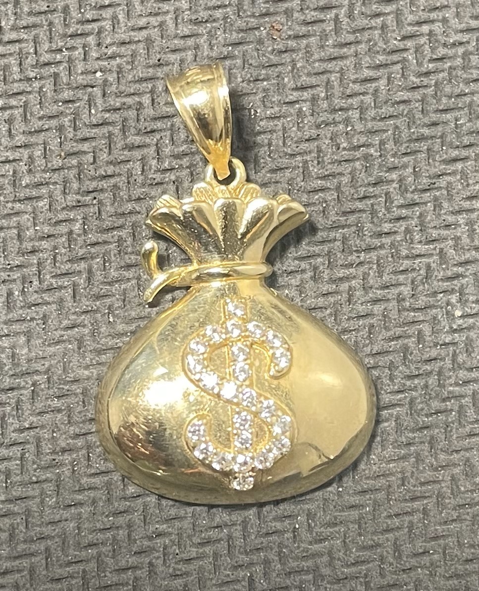 dije bolsa dinero 10k zirc B Weight 3.3gr