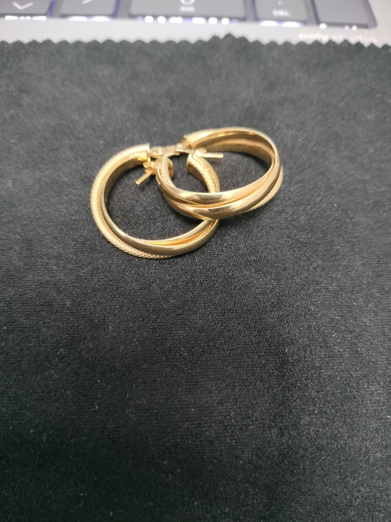 argolla torsida tres lineas 10k Size 25x5mm Weight 2.65gr