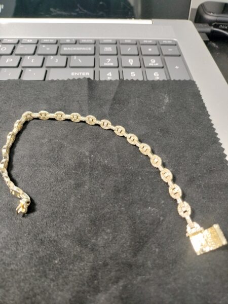 manilla Diam. esl. marino c/diamantes 10k diamante Size size8/5.8mm Weight 17.gr