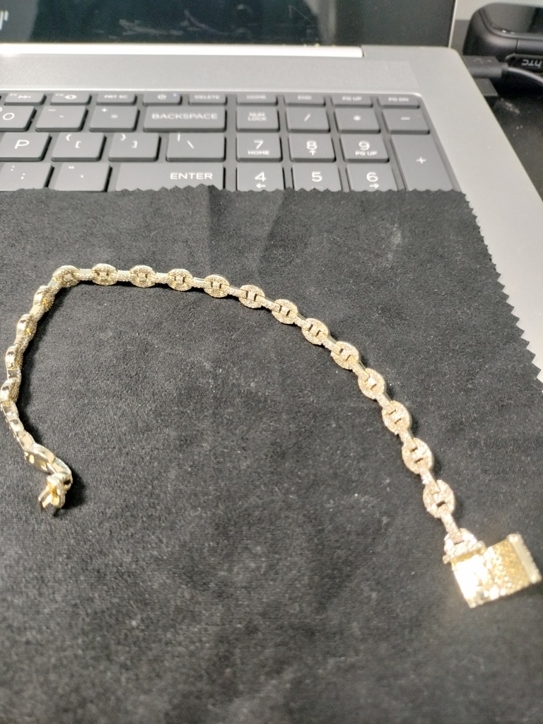 manilla Diam. esl. marino c/diamantes 10k diamante Size size8/5.8mm Weight 17.gr