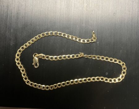 tobillera c/brillo 10k Size size10/3.7mm Weight 3.35gr