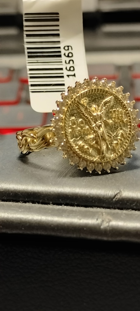 anillo 10k zirc B Size size7 Weight 3.2gr