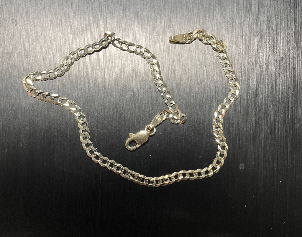 tobillera c/brillo 14k Size size10/3mm Weight 3.25gr