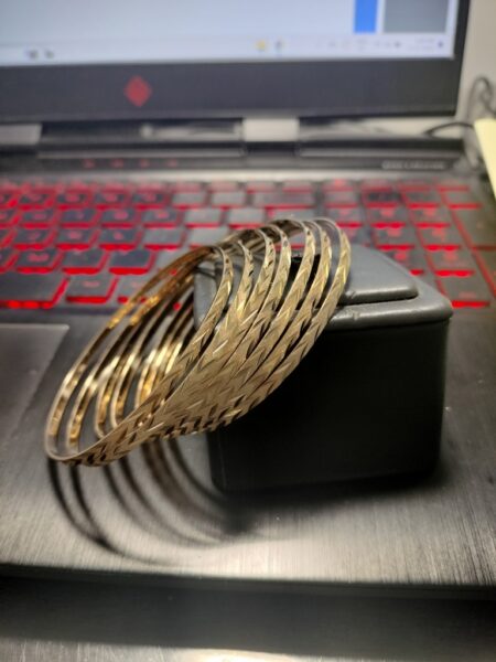 semanario c/muescas 10k Size size7.5/2.7mm Weight 30.8gr