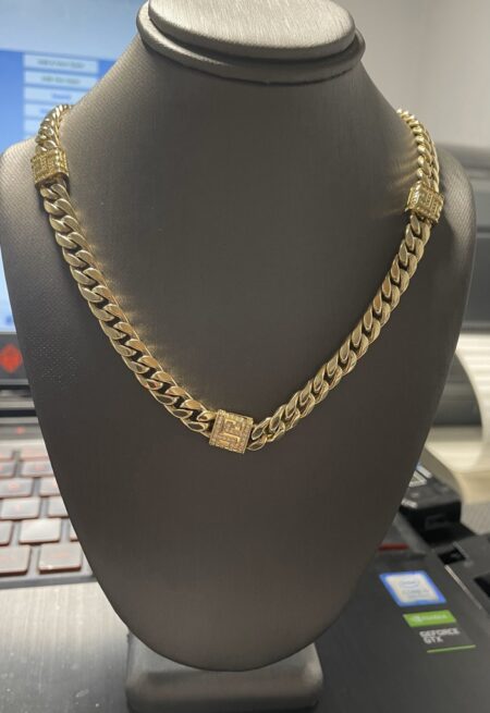 Gargantilla Bche c/zirc. 14k zirconia Size size18/6.4mm Weight 21.5gr