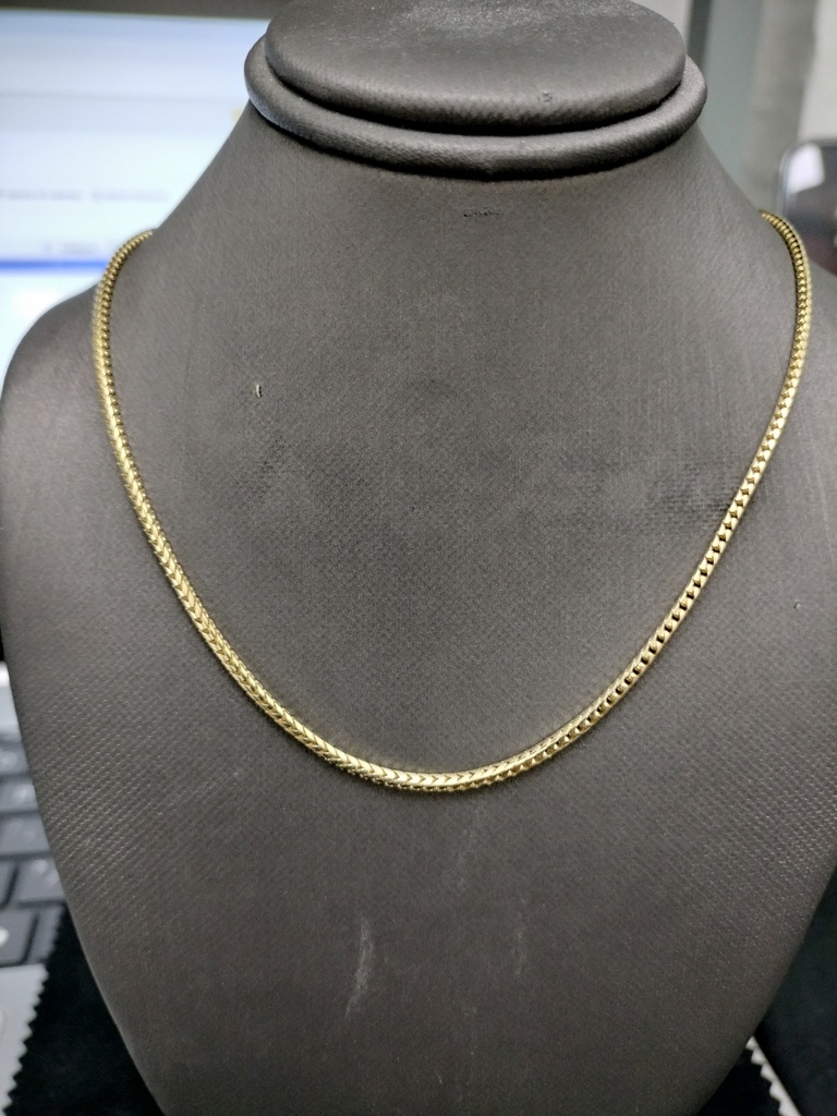 cadena omega franco 14k Size size18/2mm Weight 9.3gr