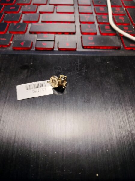 arete rddo c/piedra 14k zirc B Size 7.6mm Weight 1.4gr