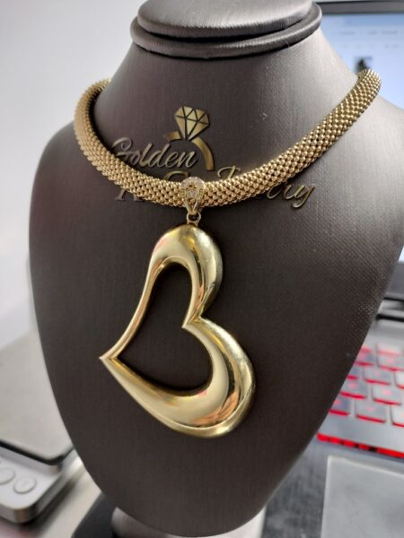 Gargantilla esl. flex. chgino 14k zirc B Size size18/6.8mm Weight 33.25gr