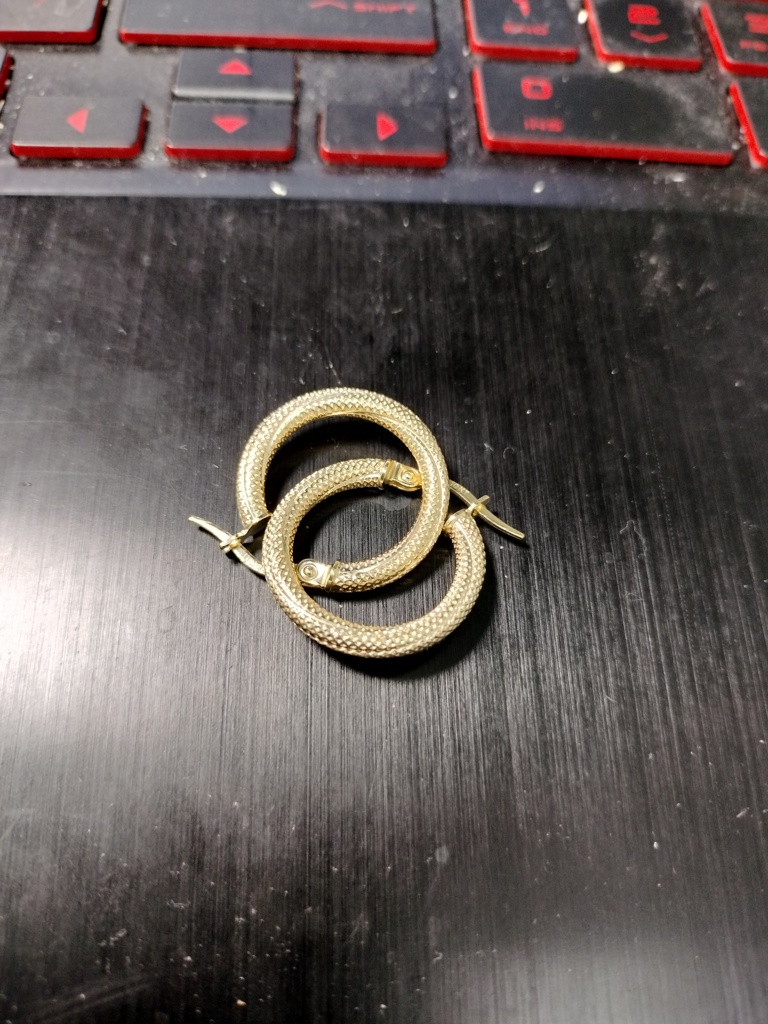 argolla tub.c/muescas 10k Size 2.6x20mm Weight 1.25gr