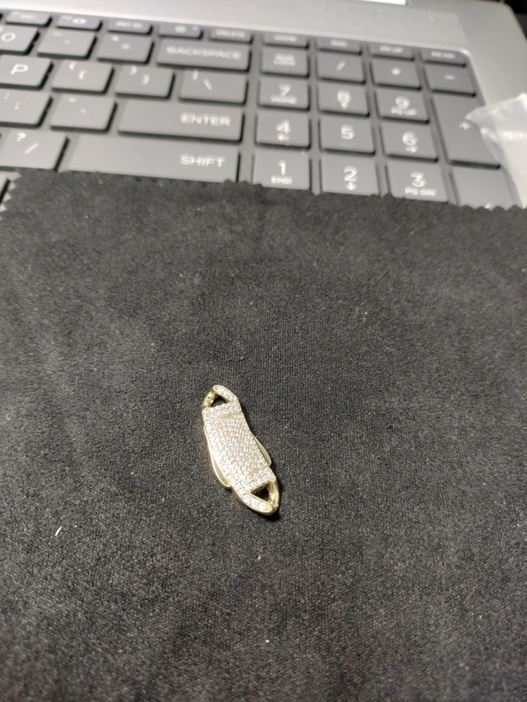 cierrre c/zirc cierre cadena c/zirc 10k zirc B Weight 2.3gr