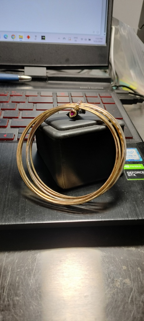 pulso semanario c/charms corazon R fijo 14k zirc BR Size size8.2/11.7mm Weight 16.2gr