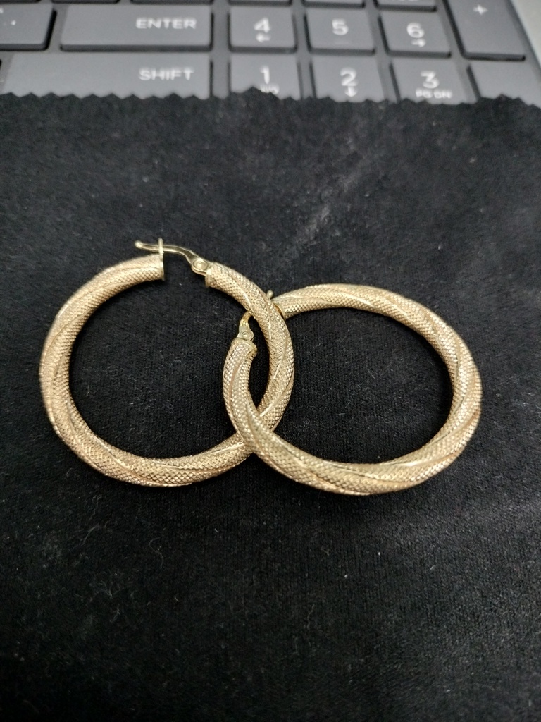 argolla argolla tub torsida 10k Size 36x4mm Weight 3.15gr