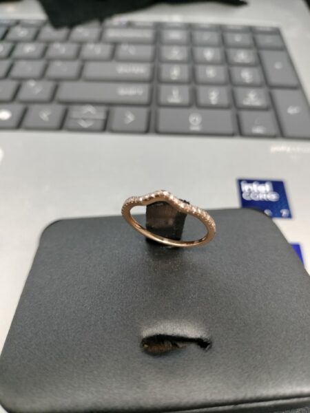 anillo Diam comp duo mujer 10k diamantes Size size7 Weight 3.gr