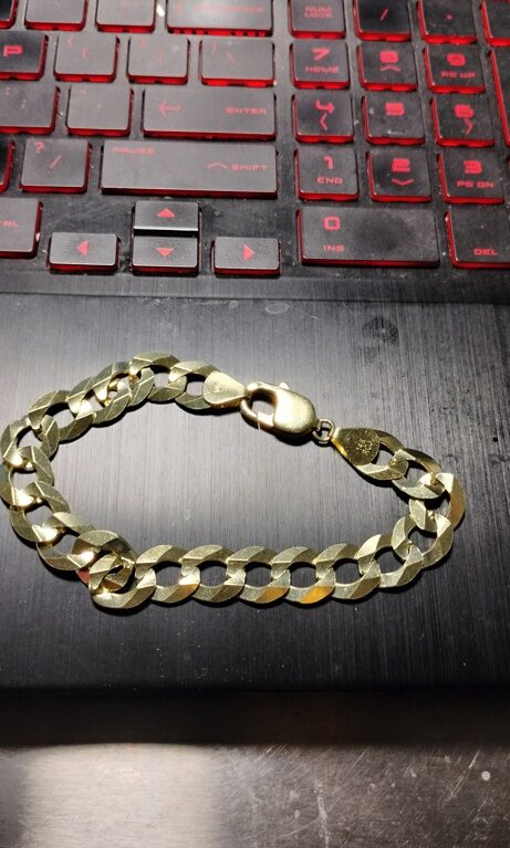 manilla c/brillo 14k Size size8/11mm Weight 26.3gr