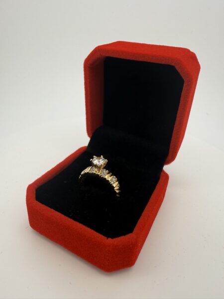 anillo comp.mujer 14k zirc B Size size7 Weight 3.1gr
