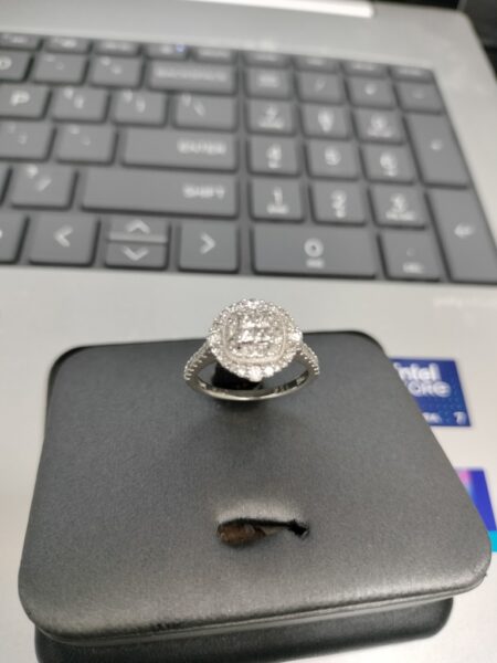 anillo Diam comp. mujer c/diamantes duo 10k diamante Size size 7 Weight 4.85gr