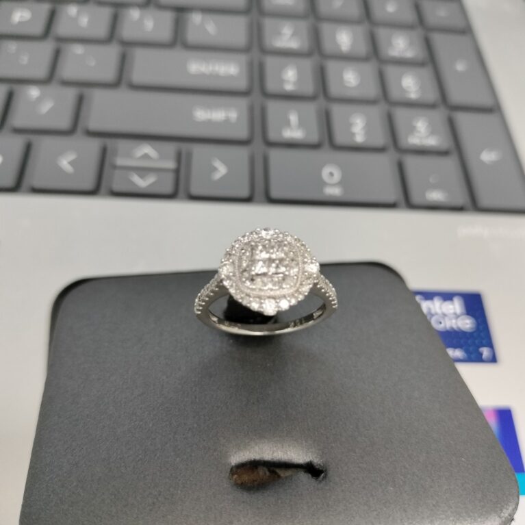 anillo Diam comp. mujer c/diamantes duo 10k diamante Size size 7 Weight 4.85gr