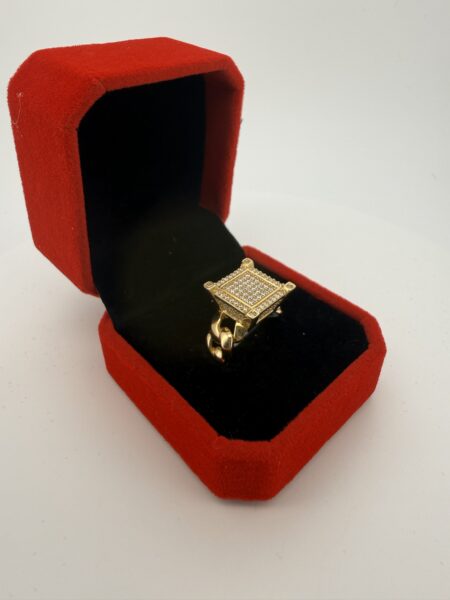 anillo princesa 14k zirconia Size size7 Weight 6.2gr