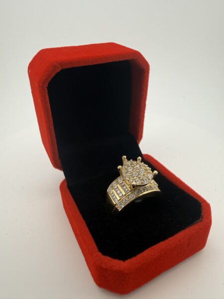 anillo princesa lagrima 14k zirc B Size size8 Weight 9.1gr