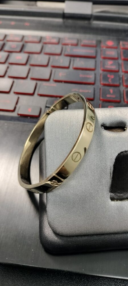 pulso pulso kter c/zirc solido c/tornillo 10k Size sz6.75/5.8mm Weight 22.8gr