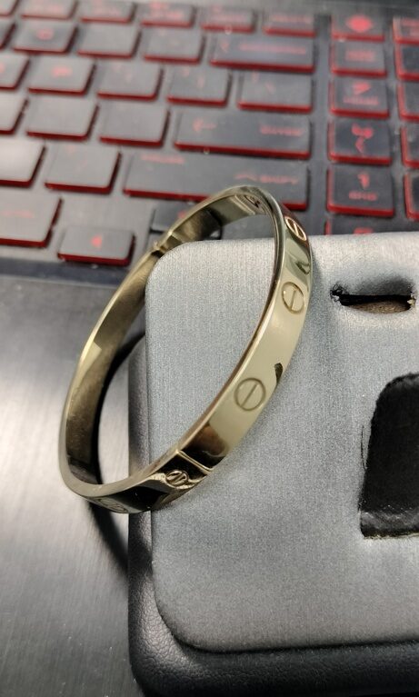 pulso pulso kter c/zirc solido c/tornillo 10k Size sz6.75/5.8mm Weight 22.8gr