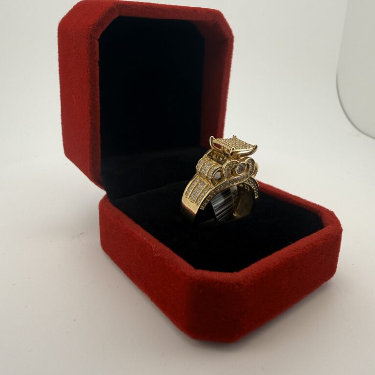 anillo princesa 14k zirc B Size size9 Weight 6.9gr