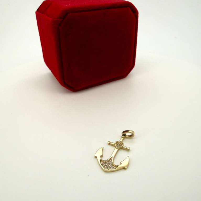 pendant Anchor 10k zirc W Weight 0.9gr